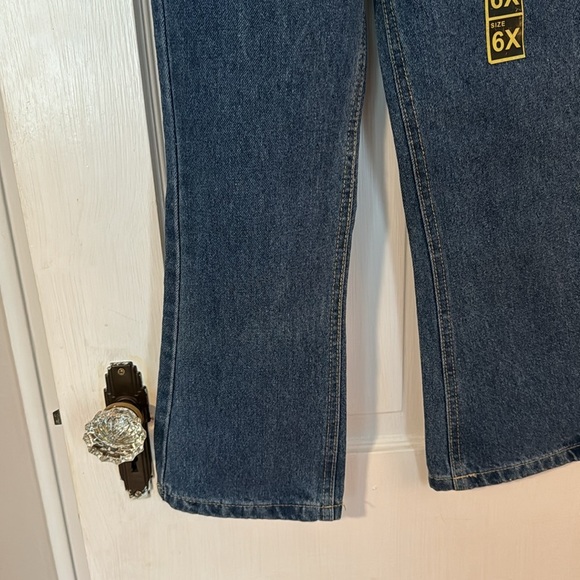 Ultimate Flared Leg Girls Size 6x Jeans NWT blue 100% cotton 104185 - Picture 4 of 8